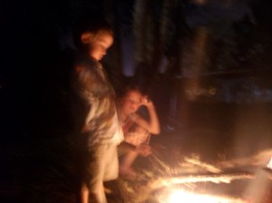 Camp fire contemplation